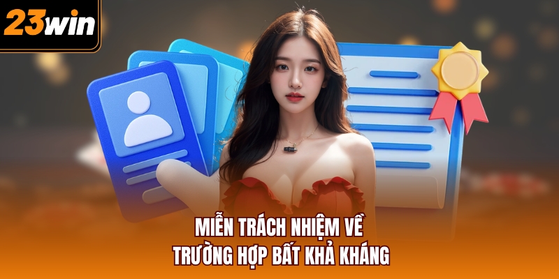 Miễn trách nhiệm về trường hợp bất khả kháng